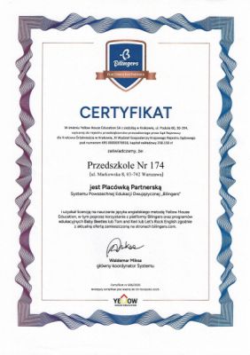 Zdjęcie certyfikatu