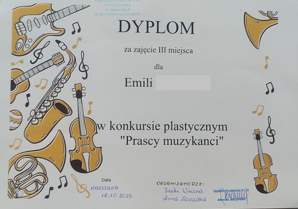 dyplom Emili